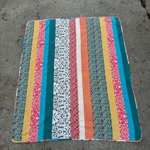 Colorful Striped Quilt Lush Emily Boho Reversible Quilt